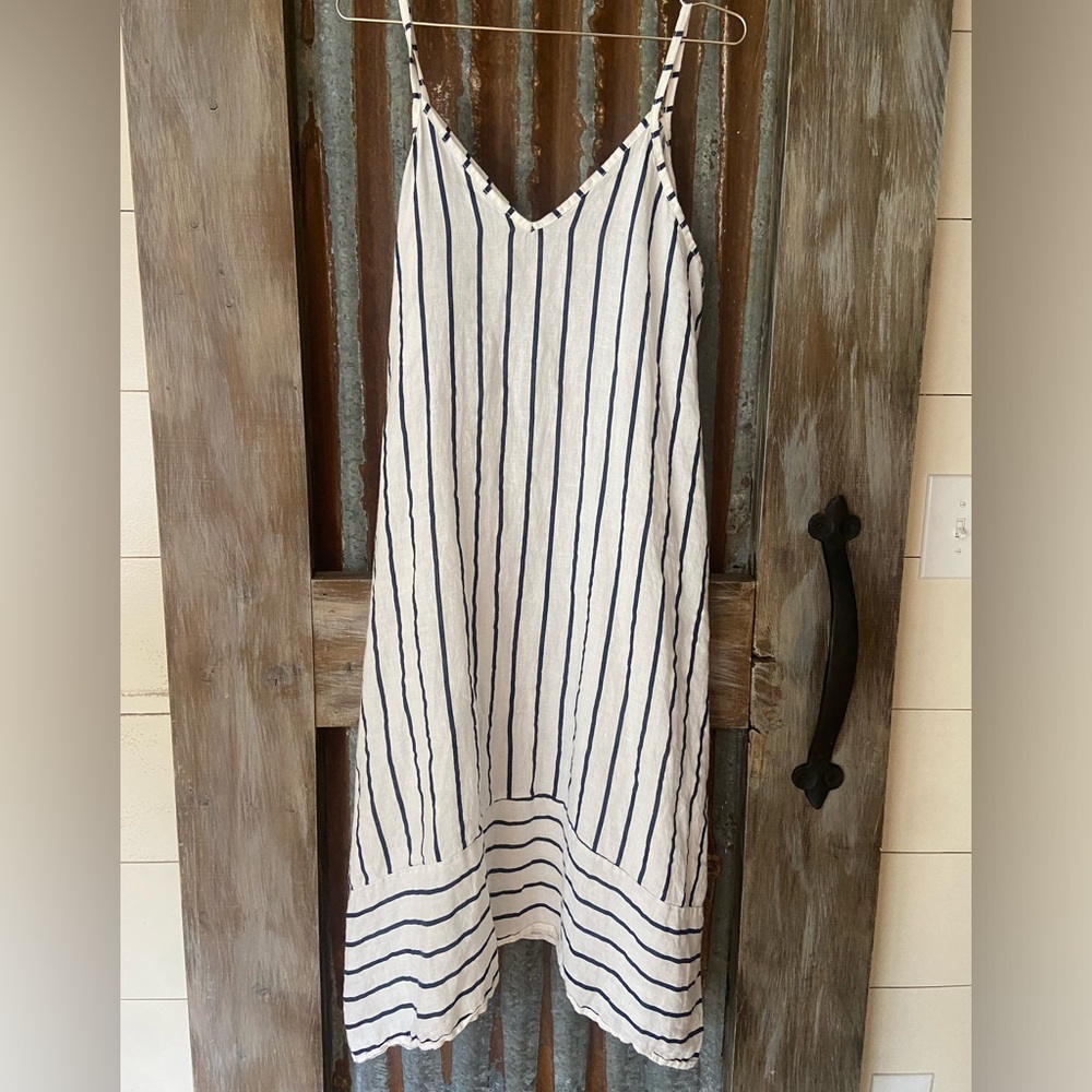 Terzo Millennio 100% linen maxi dress